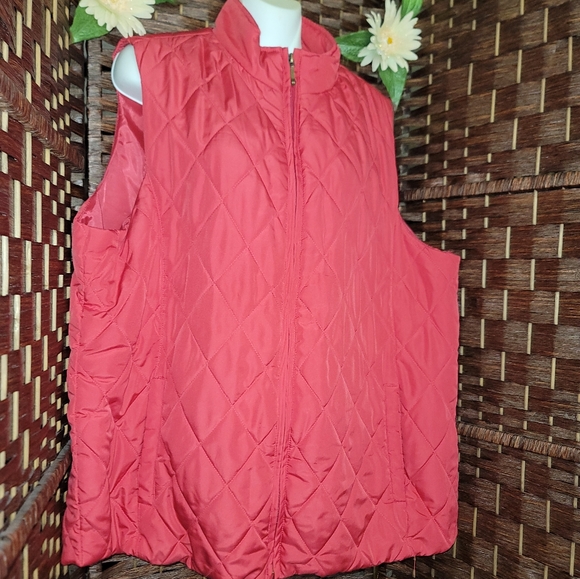 Cg.l.cg Vests Jacket color Red good condition has pockets - Picture 10 of 11